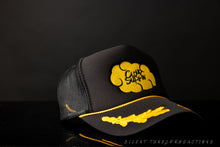 Load image into Gallery viewer, Cloud Surfin Dad Hat ( Black &amp; Gold)
